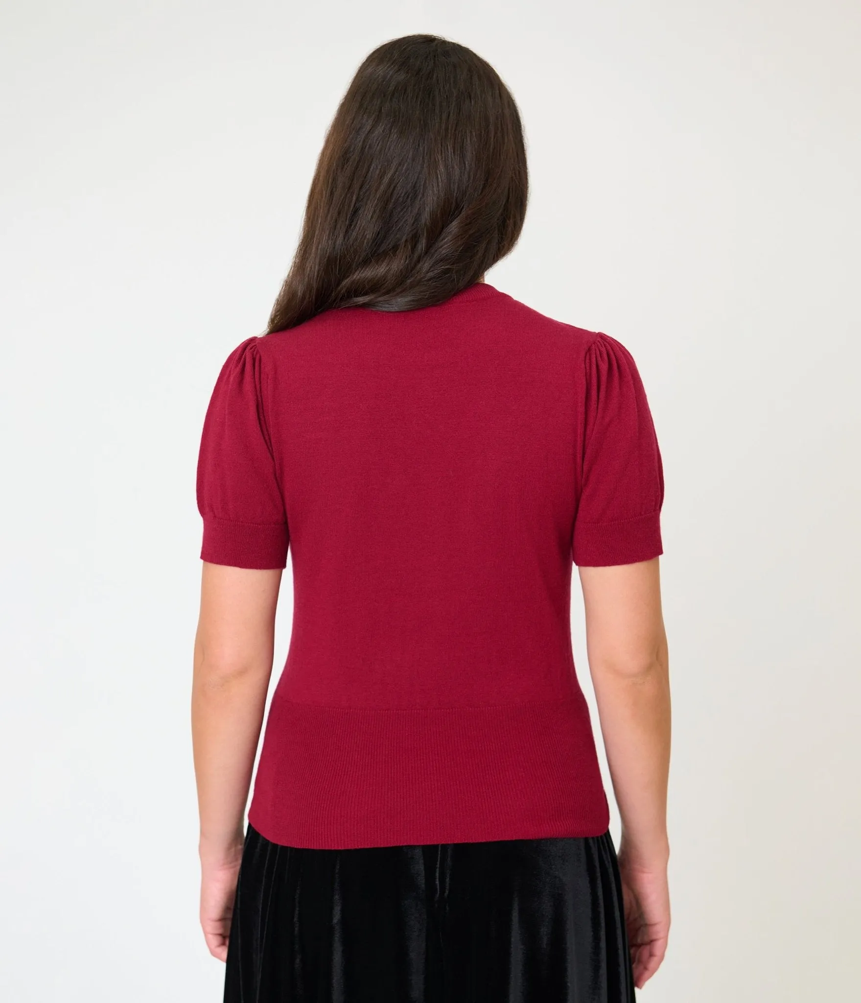 Unique Vintage Burgundy Mystical Icons Embroidered Sweater sold by Unique Vintage product image thumbnail 2