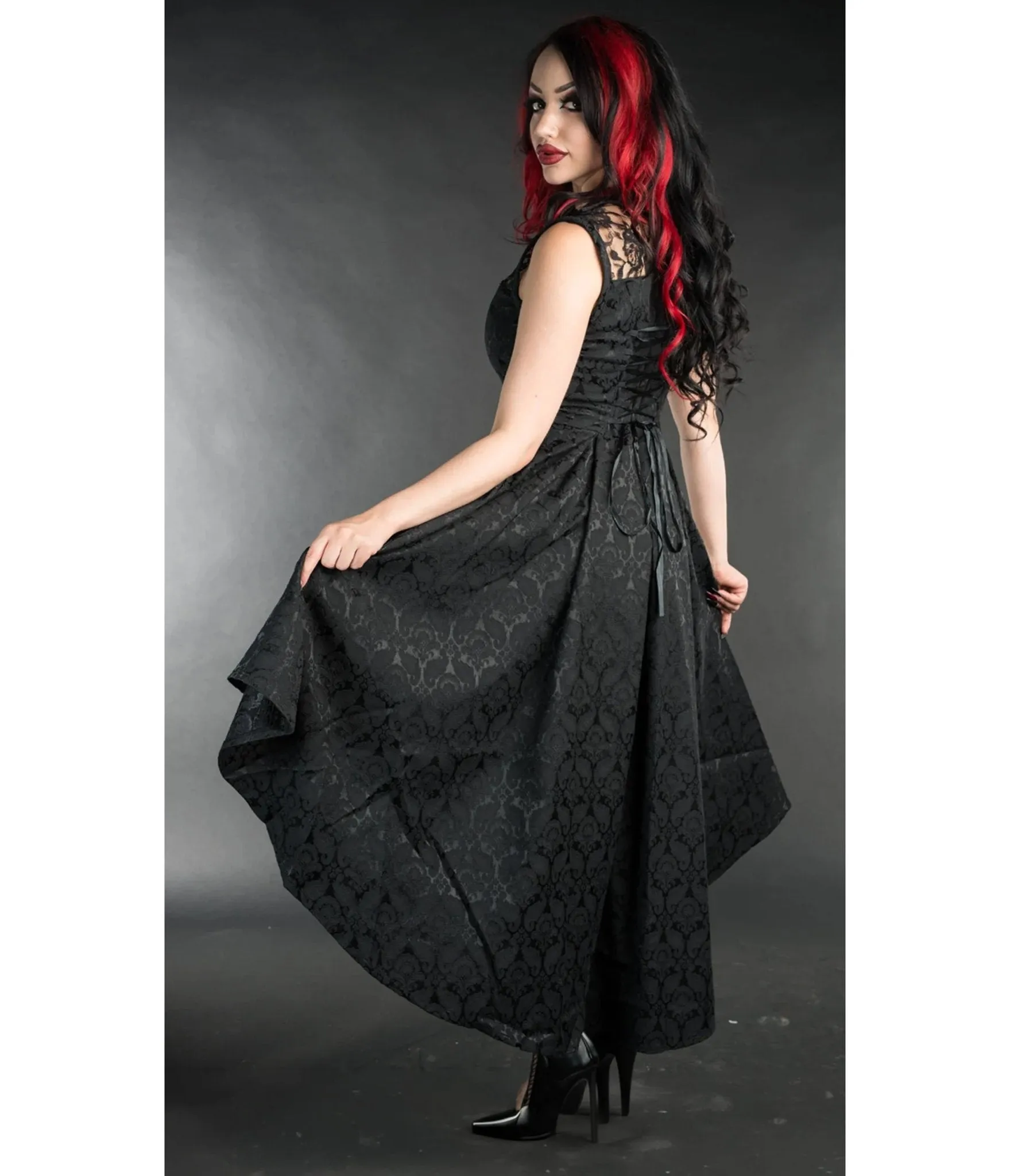 Black Bat Succubus High-Low Dress sold by Unique Vintage product image thumbnail 2