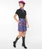 Smak Parlour Black & Purple Haunted House Mini Dress sold by Unique Vintage