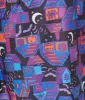 Smak Parlour Black & Purple Haunted House Mini Dress sold by Unique Vintage