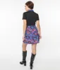 Smak Parlour Black & Purple Haunted House Mini Dress sold by Unique Vintage