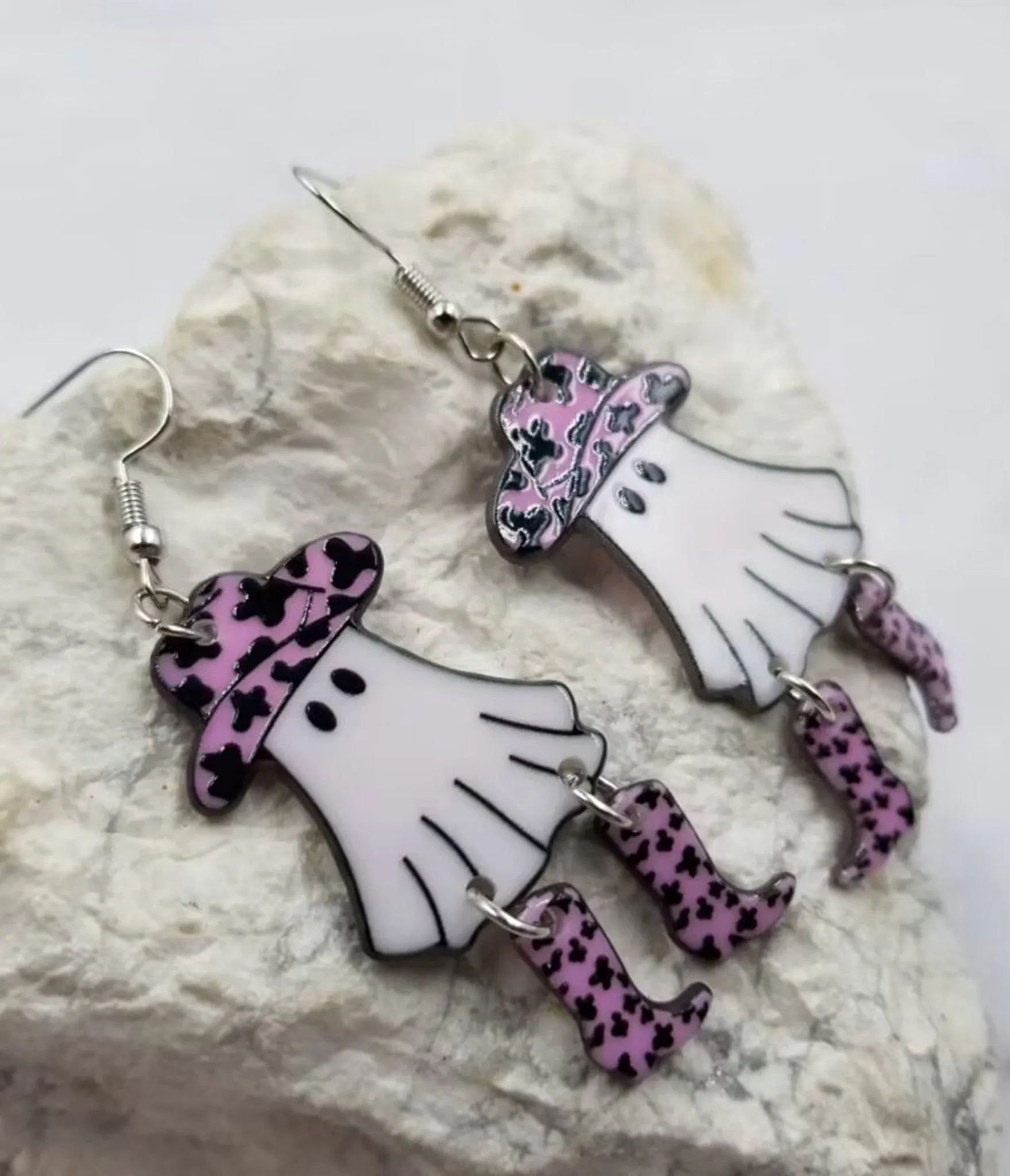 Halloween Cowgirl Ghost Earrings sold by Unique Vintage product image thumbnail 2