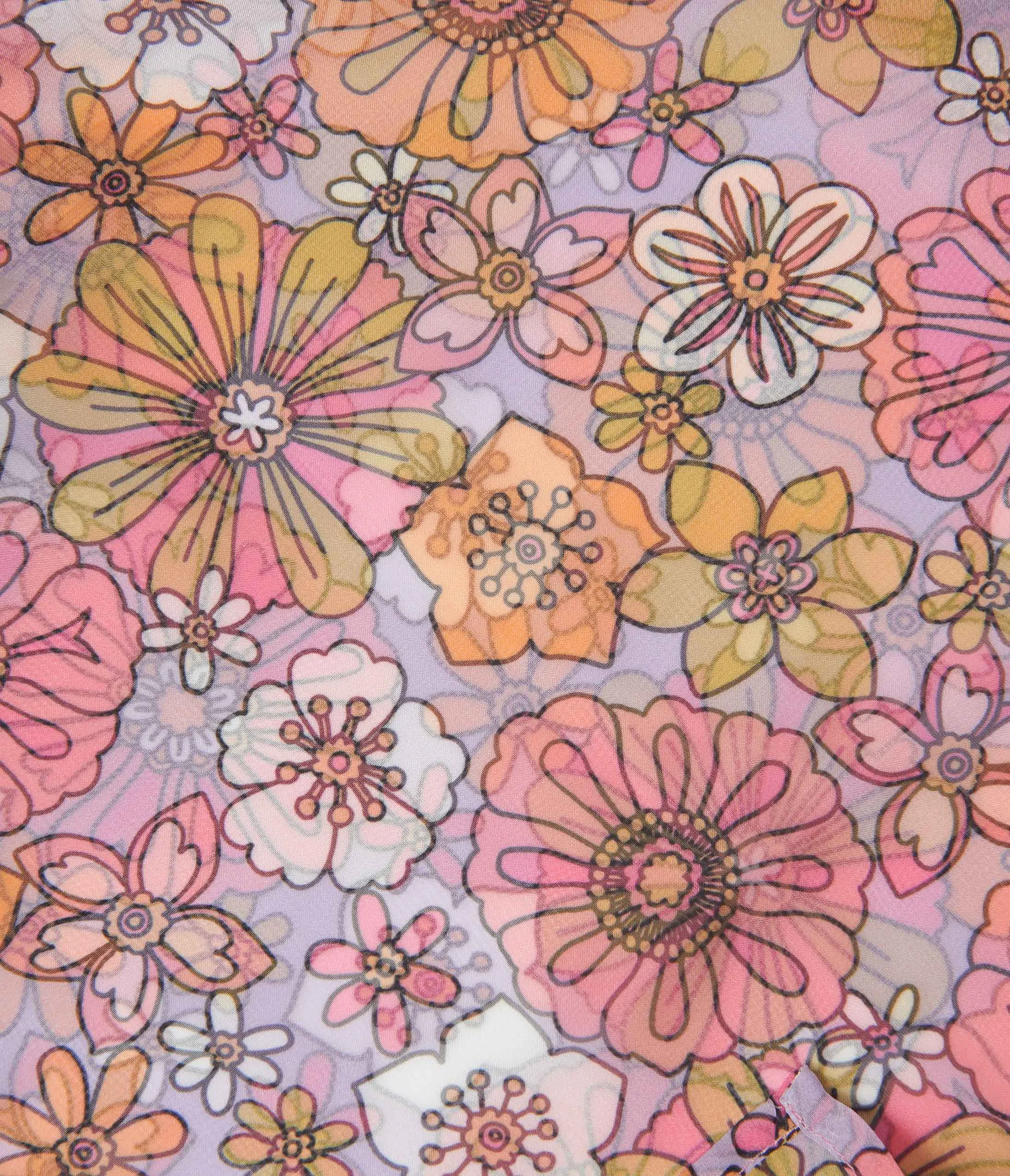 Smak Parlour Lavender & Retro Bloom Hair Scarf sold by Unique Vintage product image thumbnail 3