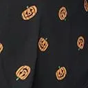 Unique Vintage Plus Size 1950s Black & Pumpkin Print Gwen Blouse sold by Unique Vintage product image thumbnail 4