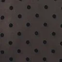 Unique Vintage Black Flocked Polka Dot Tie Neck Gwen Blouse sold by Unique Vintage product image thumbnail 4