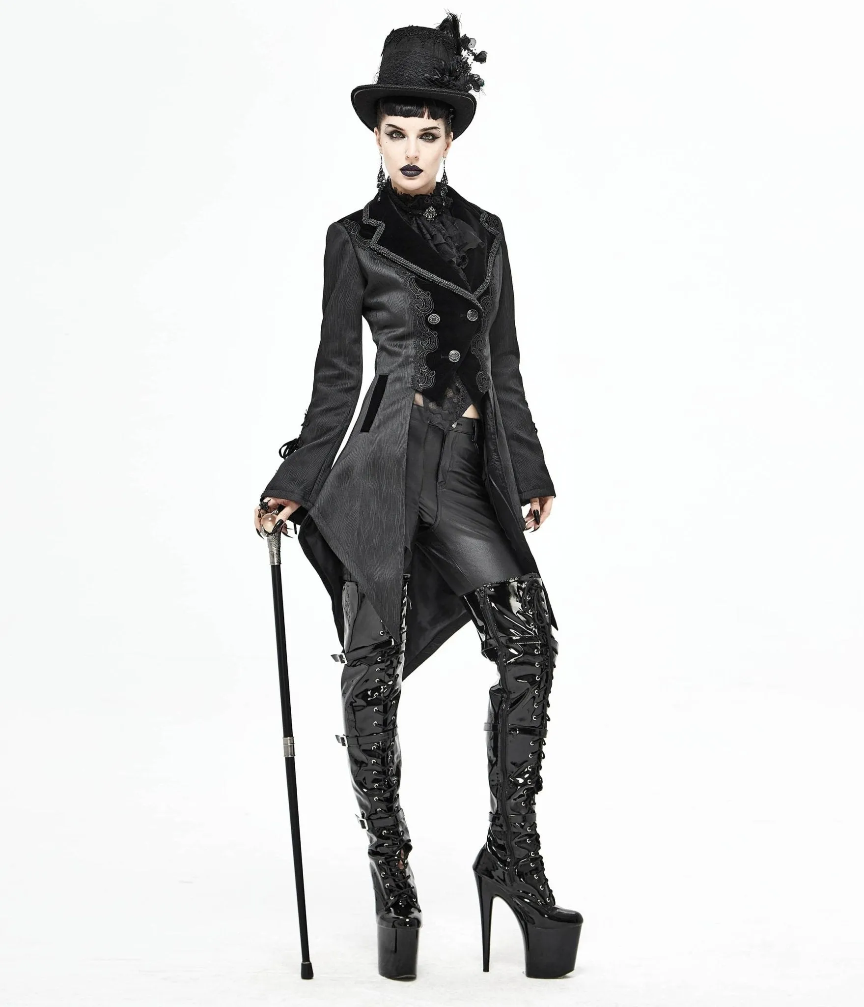 Black Victorian Jacket sold by Unique Vintage