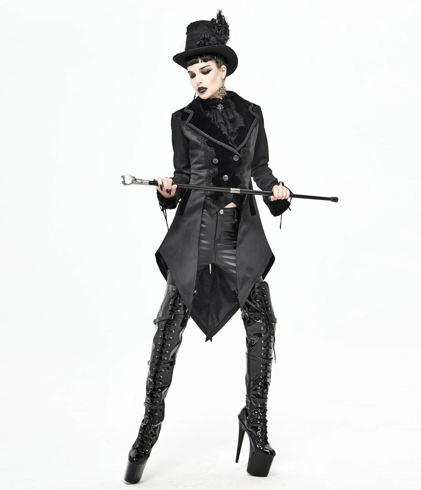 Black Victorian Jacket sold by Unique Vintage product image thumbnail 4