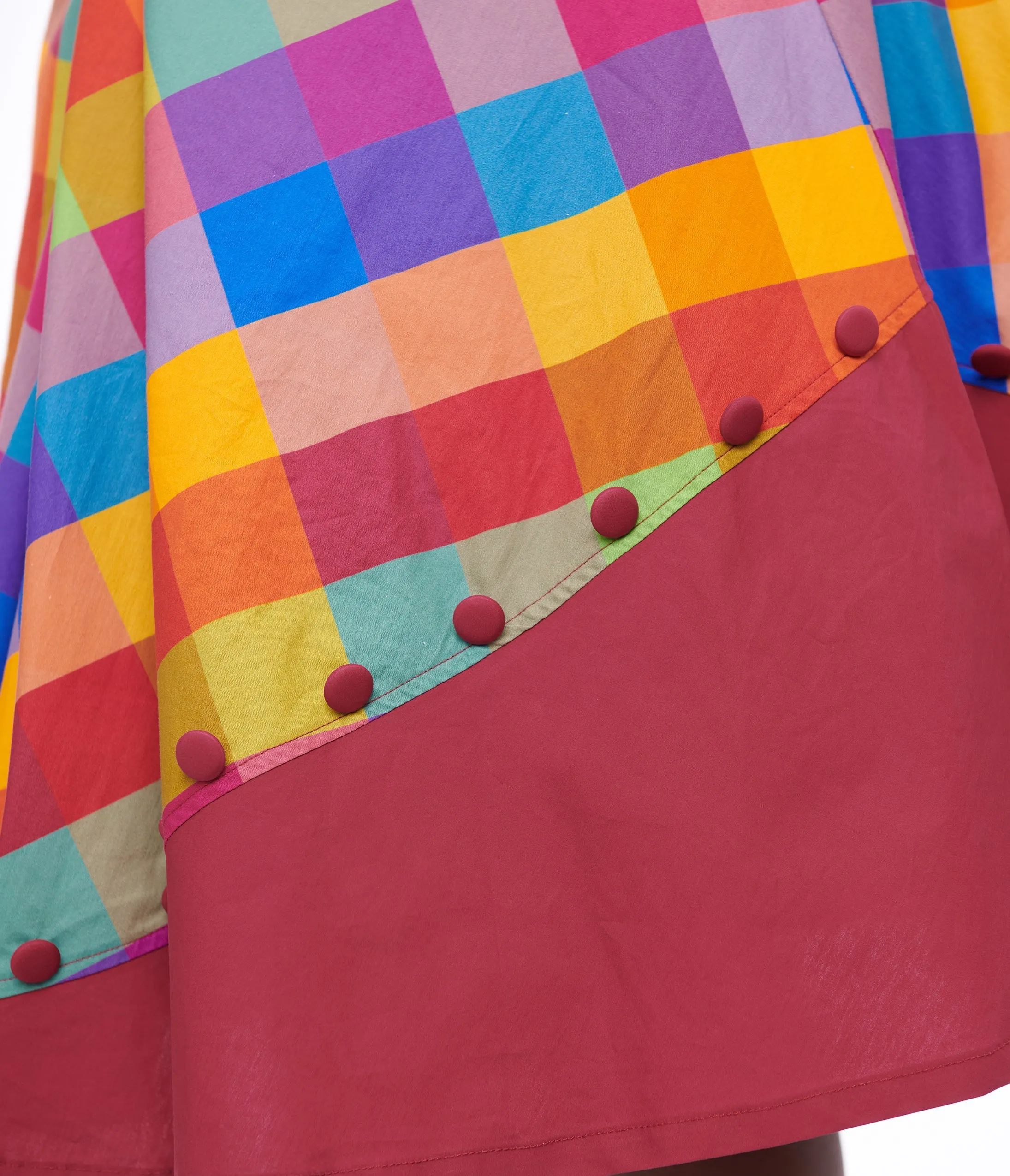 Unique Vintage Plus Size 1950s Fall Madras Plaid Swing Dress sold by Unique Vintage product image thumbnail 2