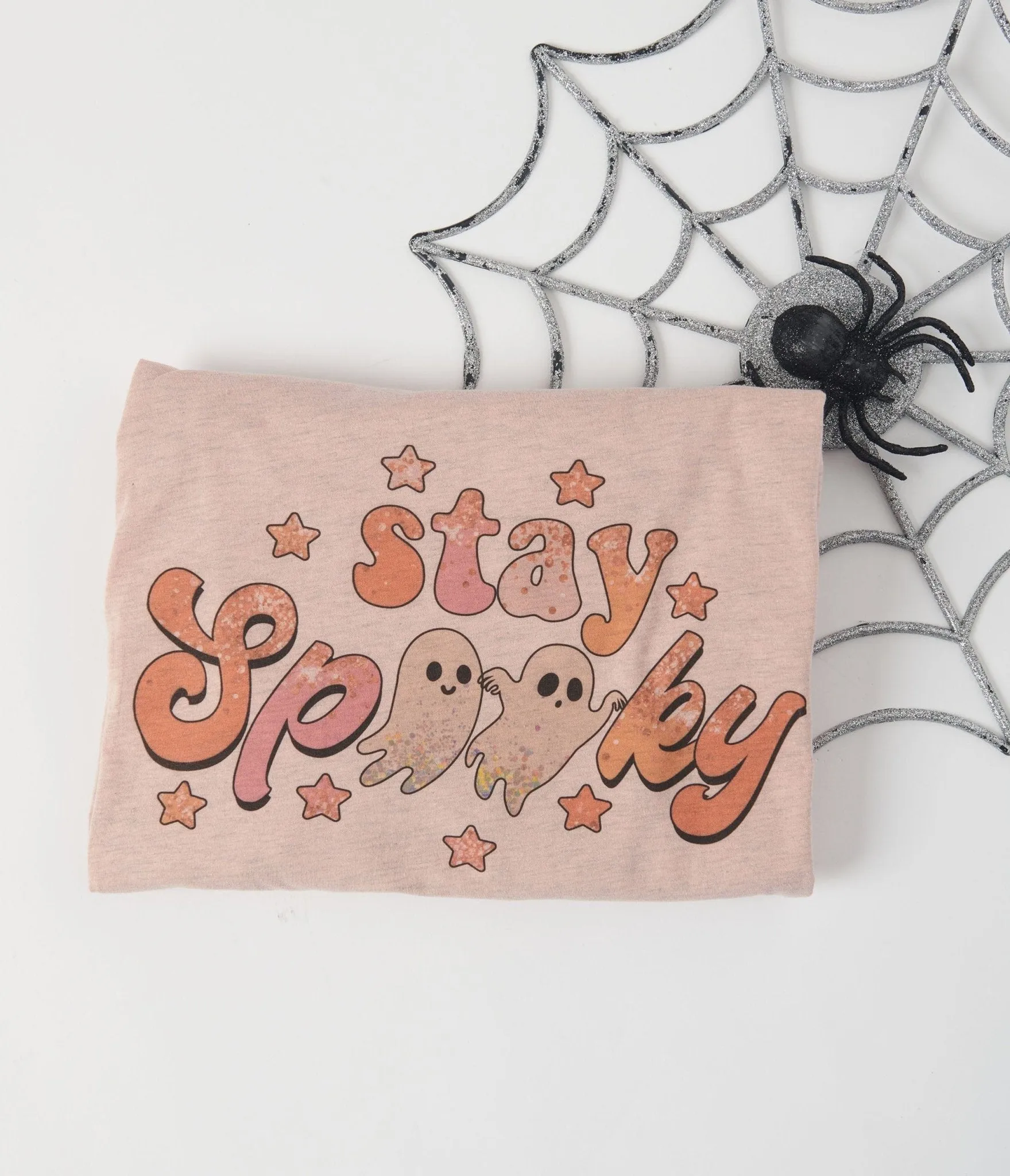 Stay Spooky Ghost Unisex Graphic Tee sold by Unique Vintage product image thumbnail 2