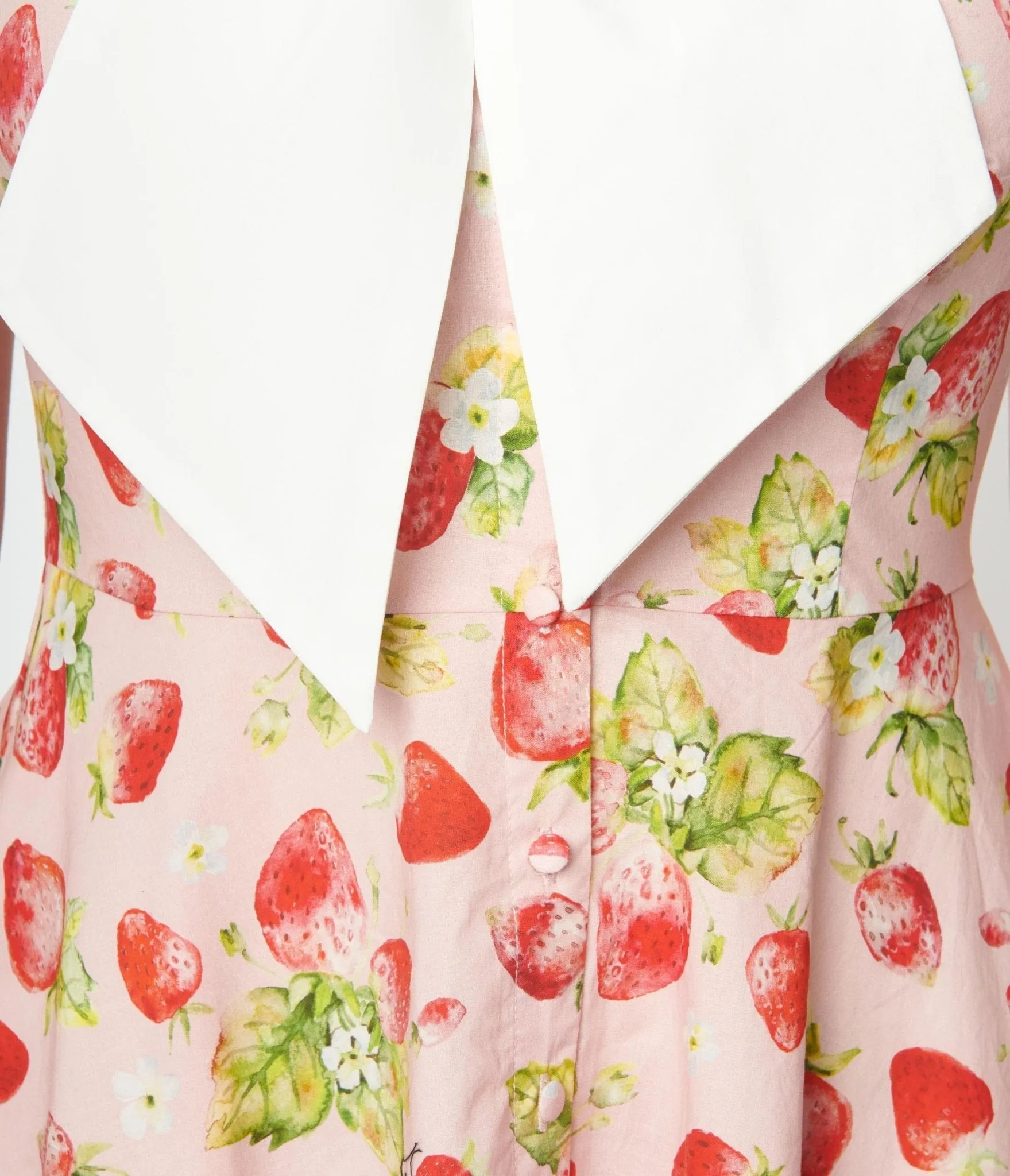 Unique Vintage Pink Strawberries Print Swing Dress sold by Unique Vintage product image thumbnail 2