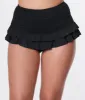 Unique Vintage Black Smocked Ruffle Swim Bottom sold by Unique Vintage