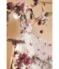 Cinderella Divine White & Pink Floral Organza Corset Prom Ball Gown sold by Unique Vintage