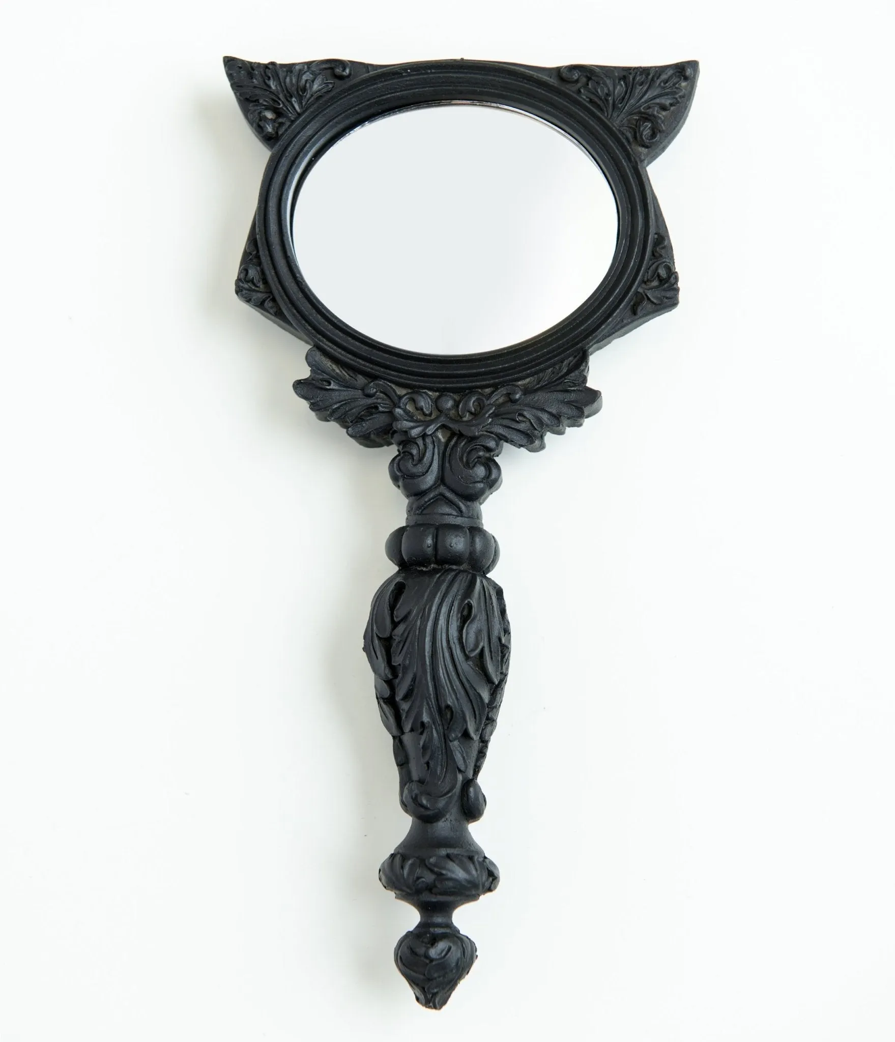 Black Cat Hand Mirror sold by Unique Vintage product image thumbnail 2