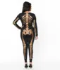 Black & Gold Skeleton Bodysuit sold by Unique Vintage