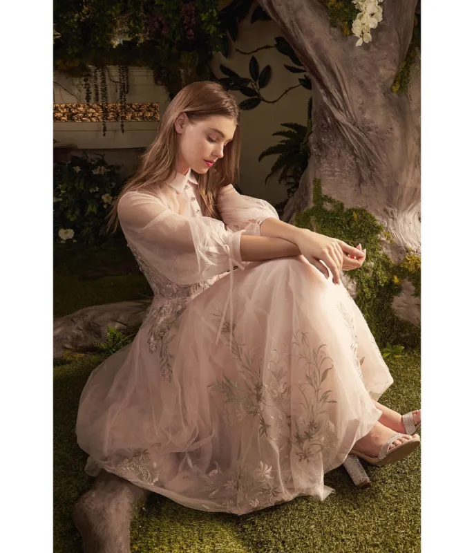 Ladivine by Cinderella Divine Blush Duchesa Homecoming Dress sold by Unique Vintage