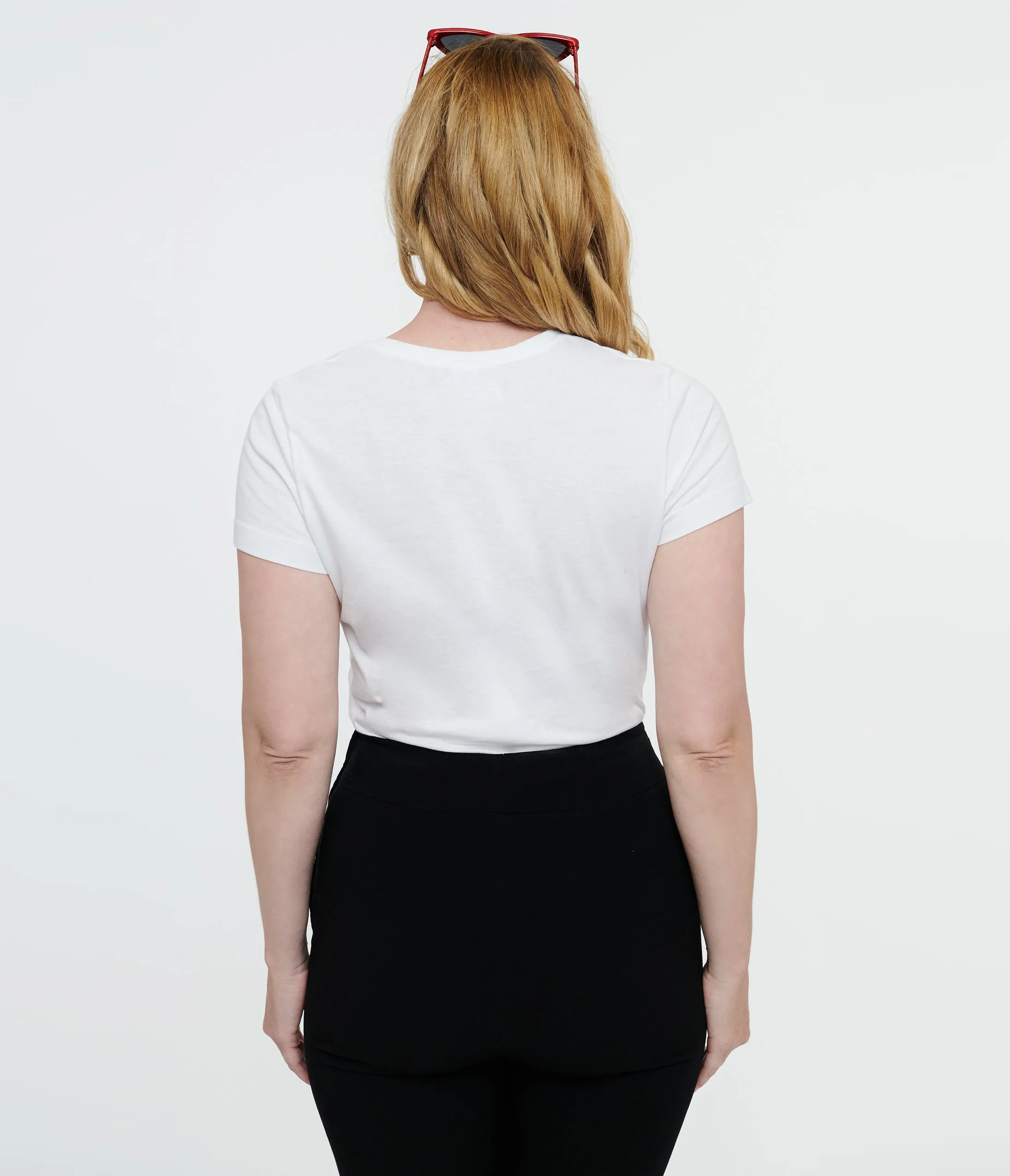 White Horror Ladies Fitted Graphic Tee sold by Unique Vintage product image thumbnail 2