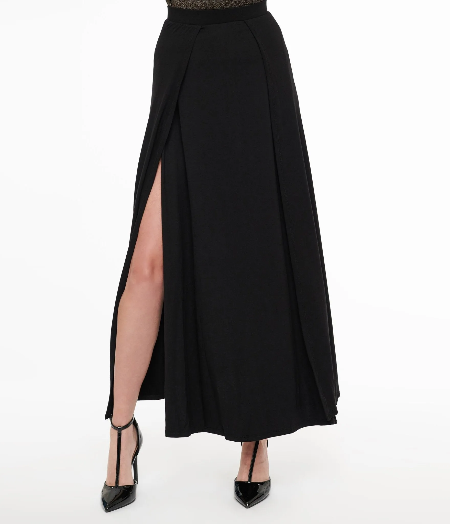 Foxblood Black Darla Maxi Skirt sold by Unique Vintage product image thumbnail 2