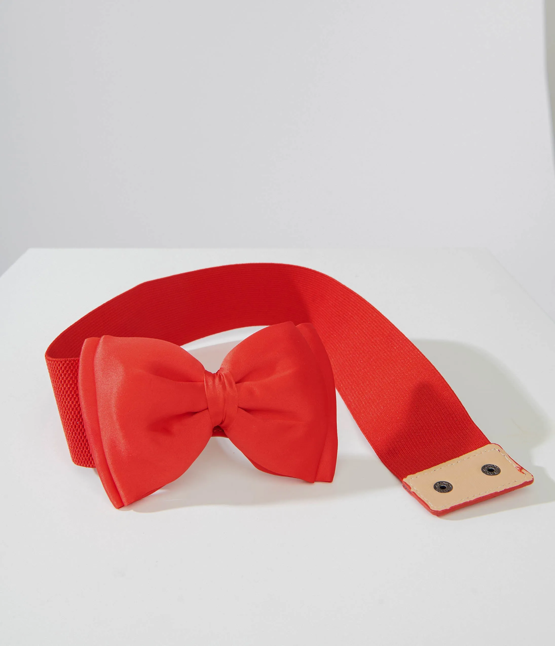 Unique Vintage Red Bow Cinch Belt sold by Unique Vintage