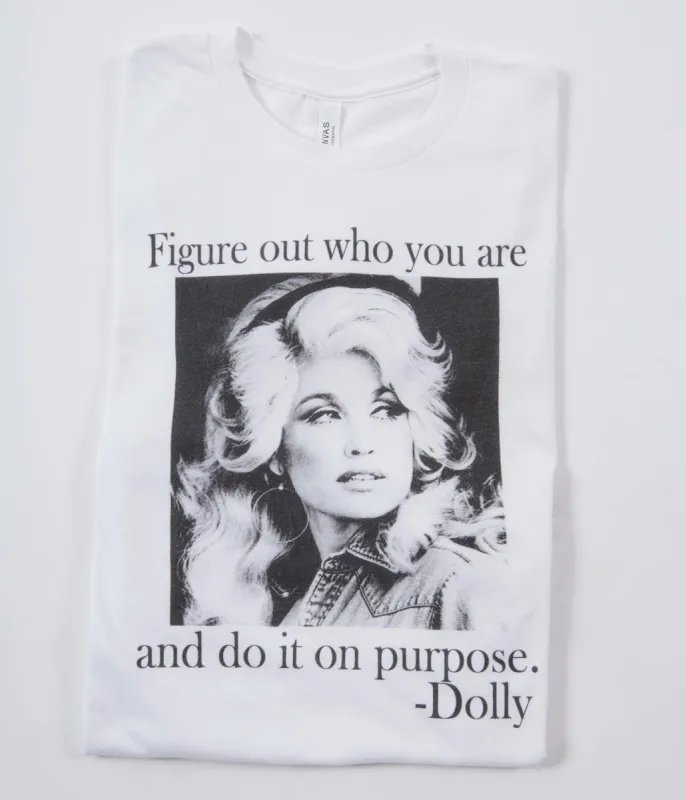 Do It On Purpose Dolly Fitted Graphic Tee sold by Unique Vintage