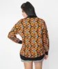Black & Orange Spooky Argyle Fiona Cardigan sold by Unique Vintage