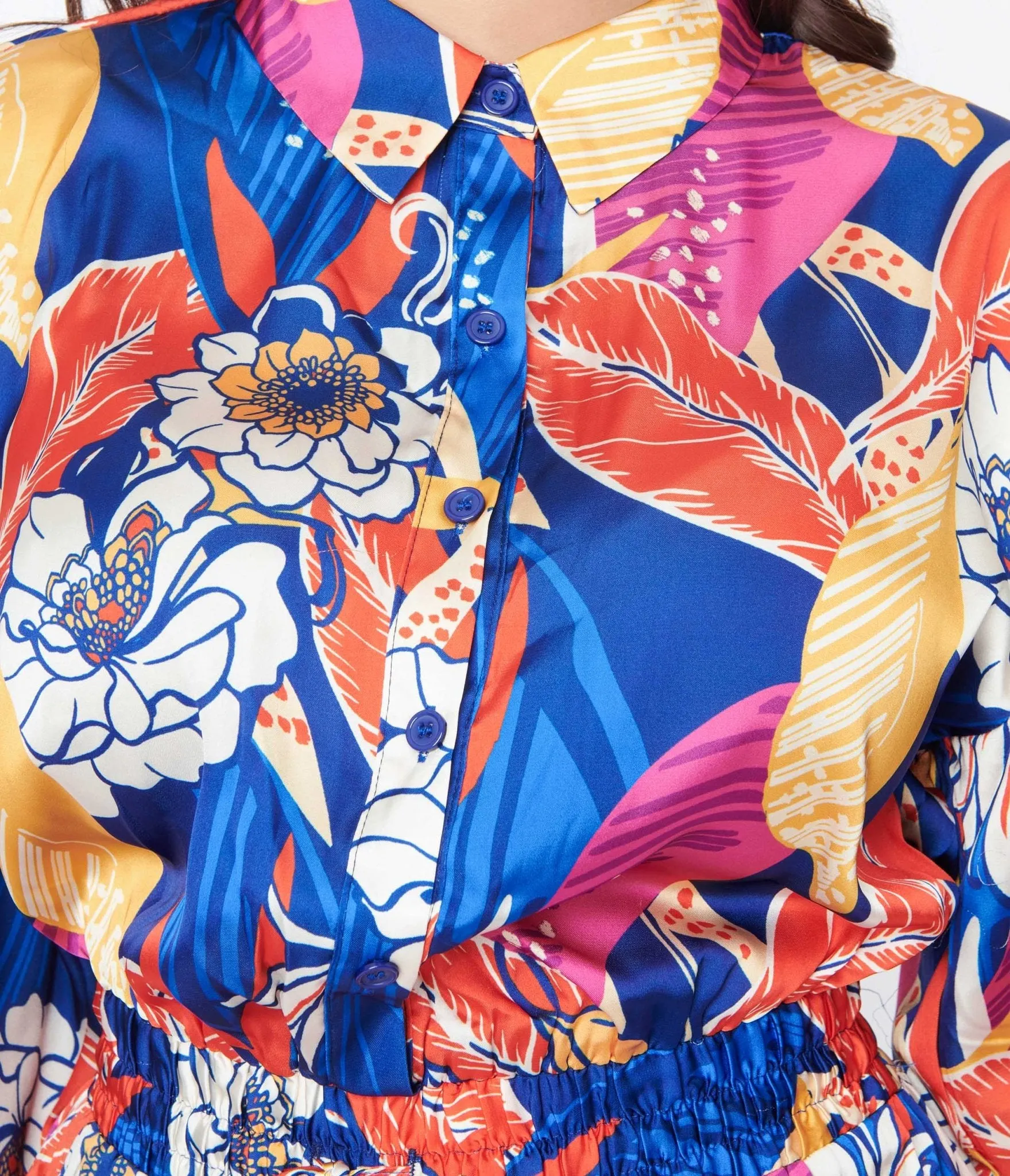 Multicolor Bold Floral Print Jumpsuit sold by Unique Vintage product image thumbnail 3