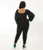 Unique Vintage Plus Size Black Belted Rizzo Cigarette Pants sold by Unique Vintage