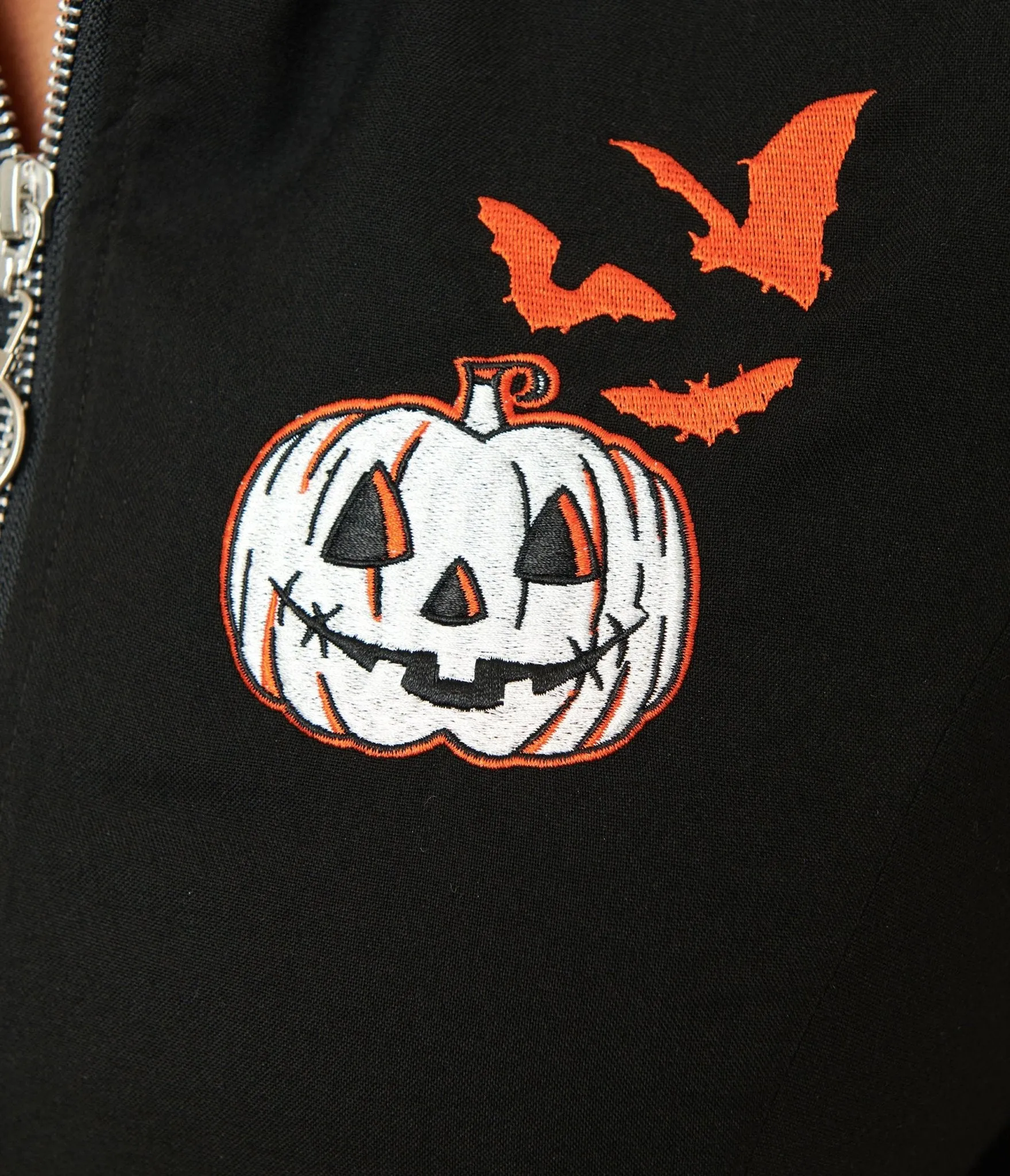 Hell Bunny Plus Size Black Jack-O-Lantern T-Shirt Dress sold by Unique Vintage product image thumbnail 2