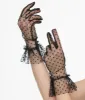 Unique Vintage 1950s Black Dot Mesh Gloves sold by Unique Vintage