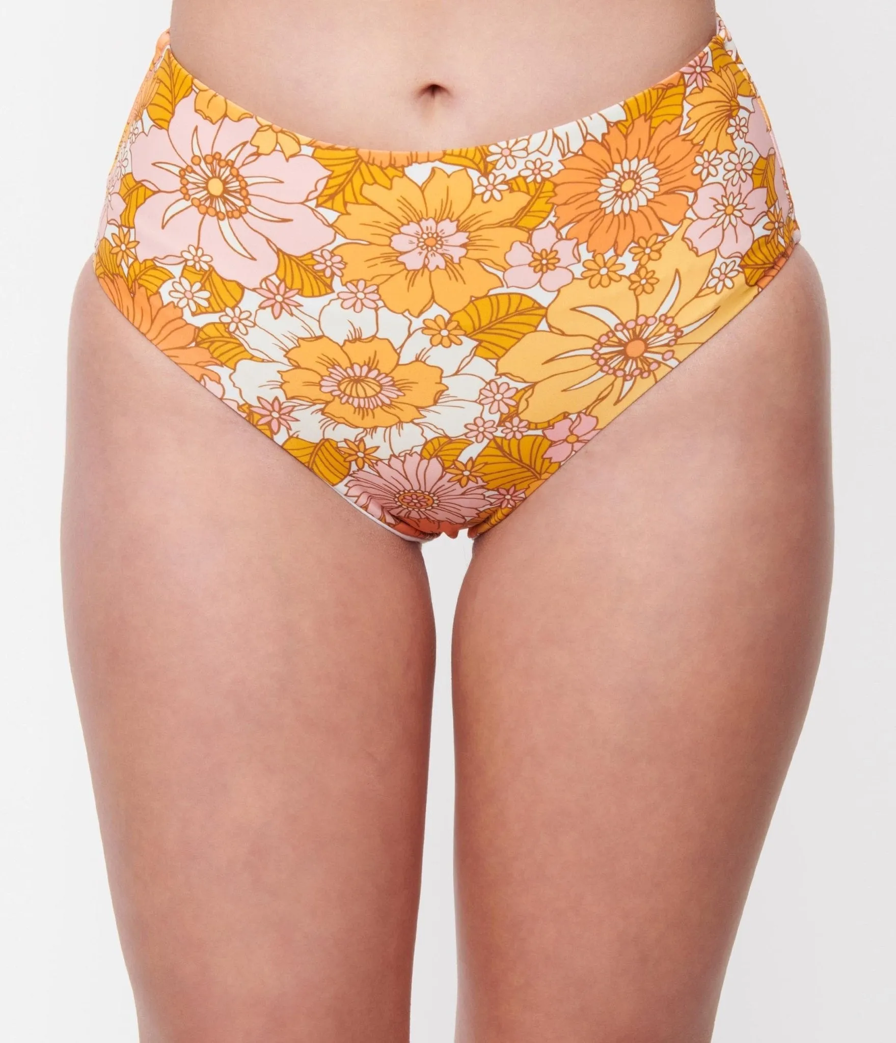 Pink & Orange Florals Reversible Swim Bottom sold by Unique Vintage product image thumbnail 4