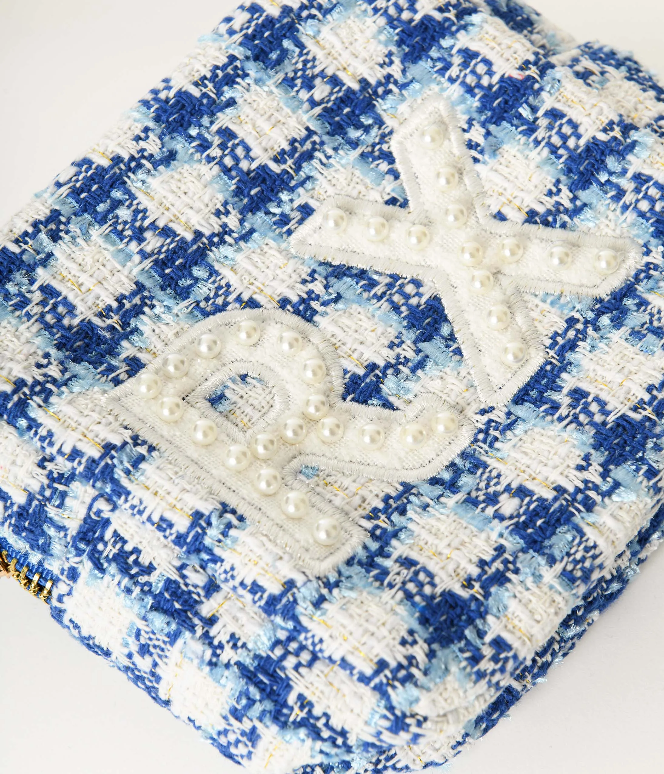 Royal Blue Plaid Mini Rx Travel Bag sold by Unique Vintage product image thumbnail 2