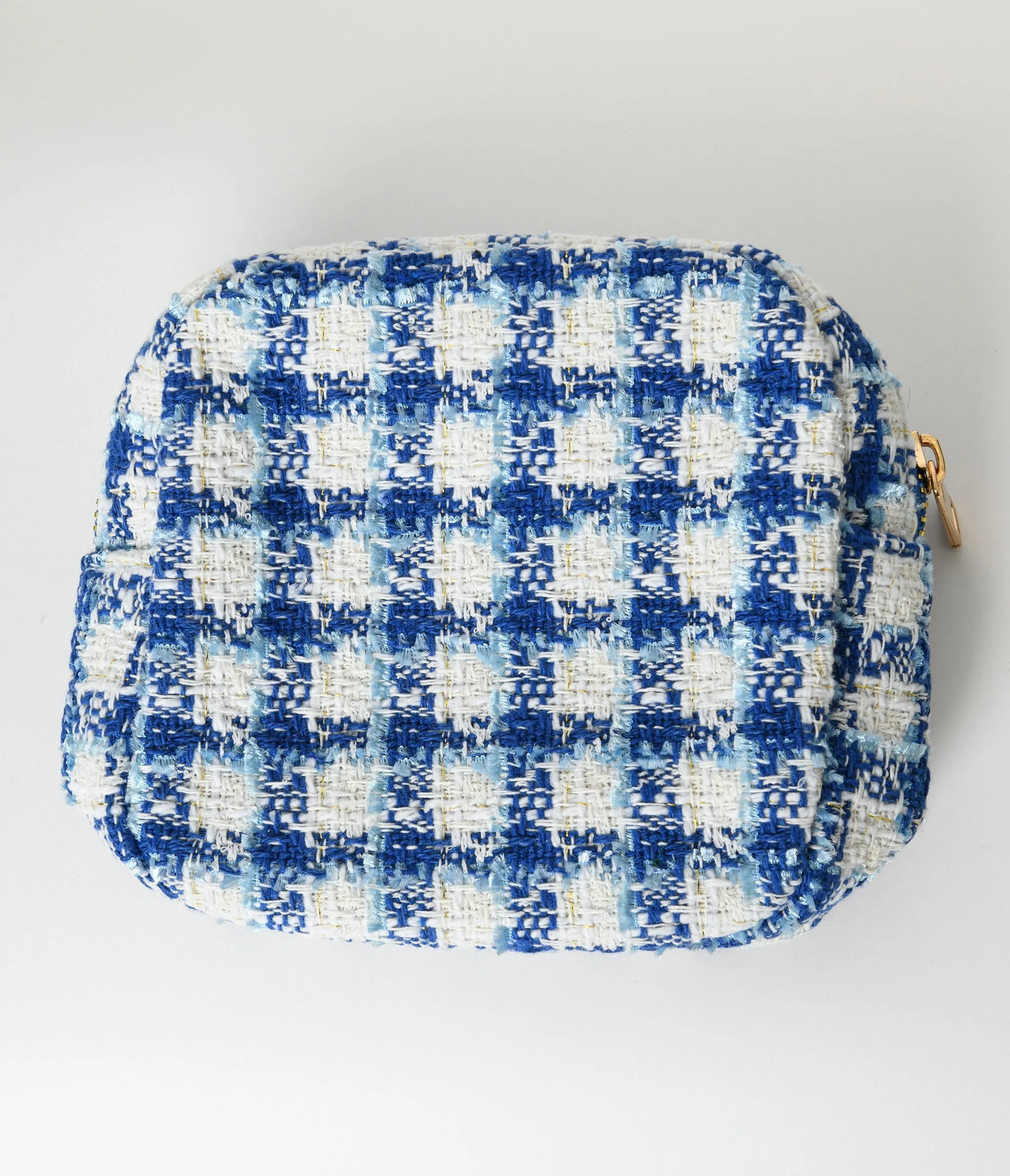 Royal Blue Plaid Mini Rx Travel Bag sold by Unique Vintage product image thumbnail 3
