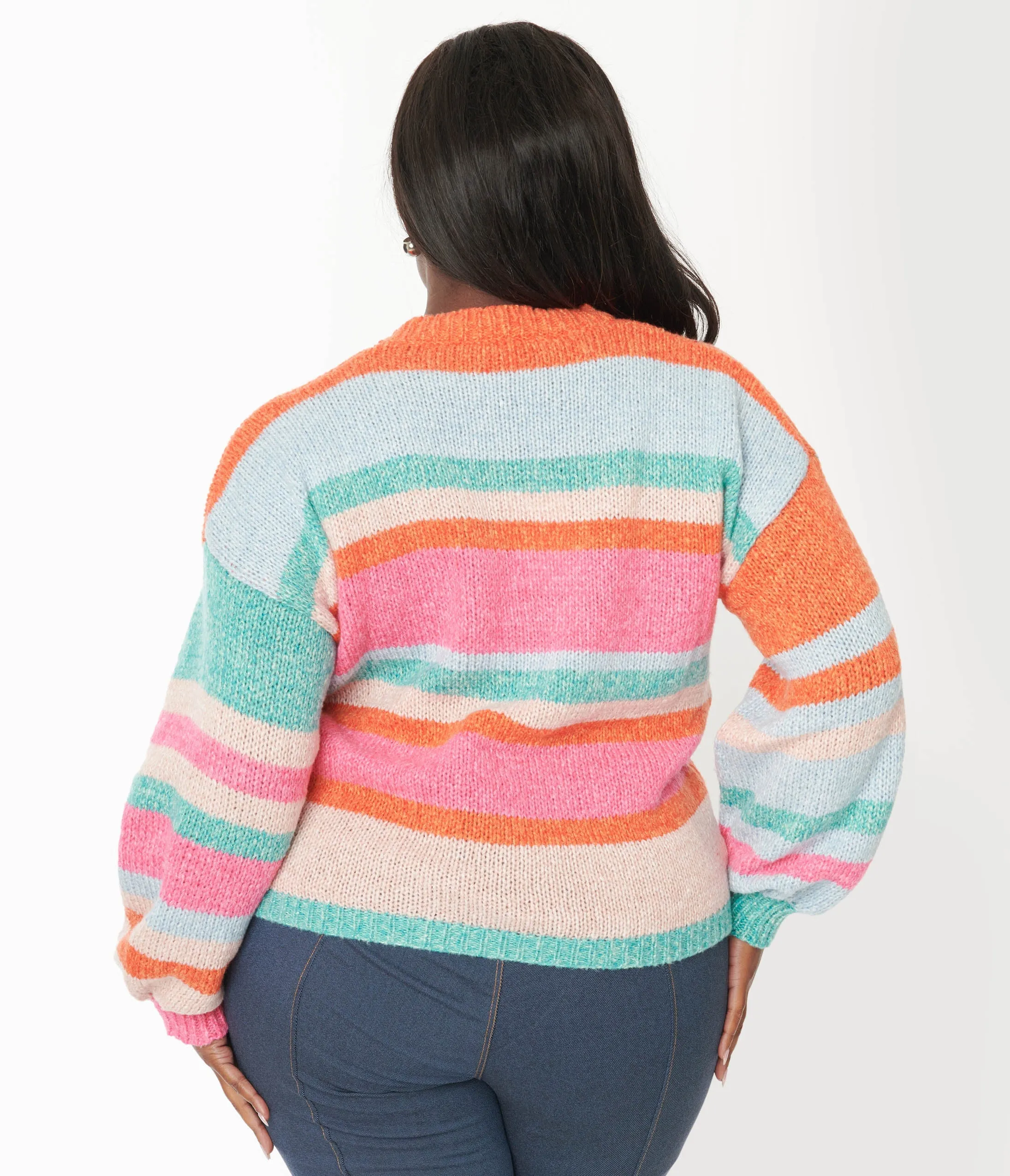 Multicolor Striped Pullover Sweater sold by Unique Vintage product image thumbnail 3