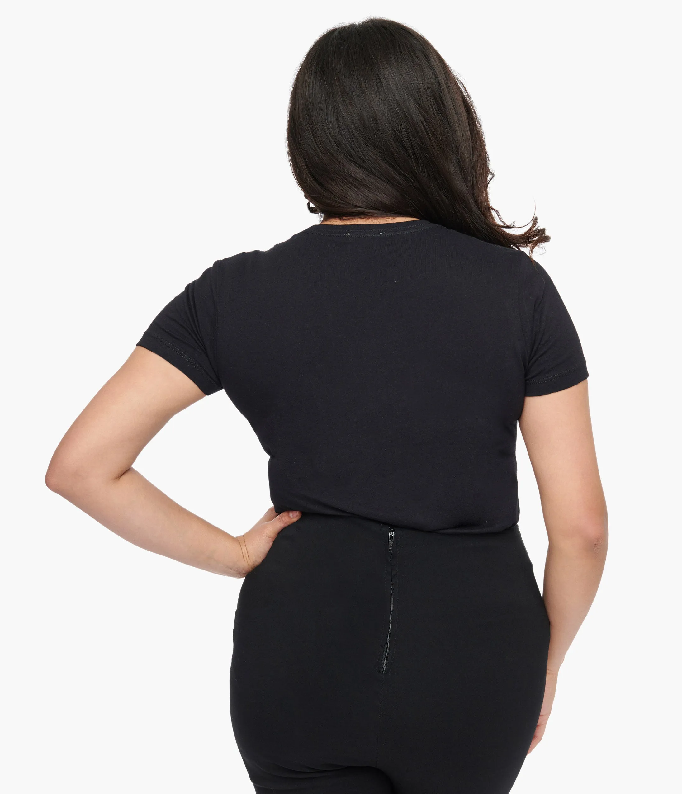 Black Spooky Night Fitted Graphic Tee sold by Unique Vintage product image thumbnail 2