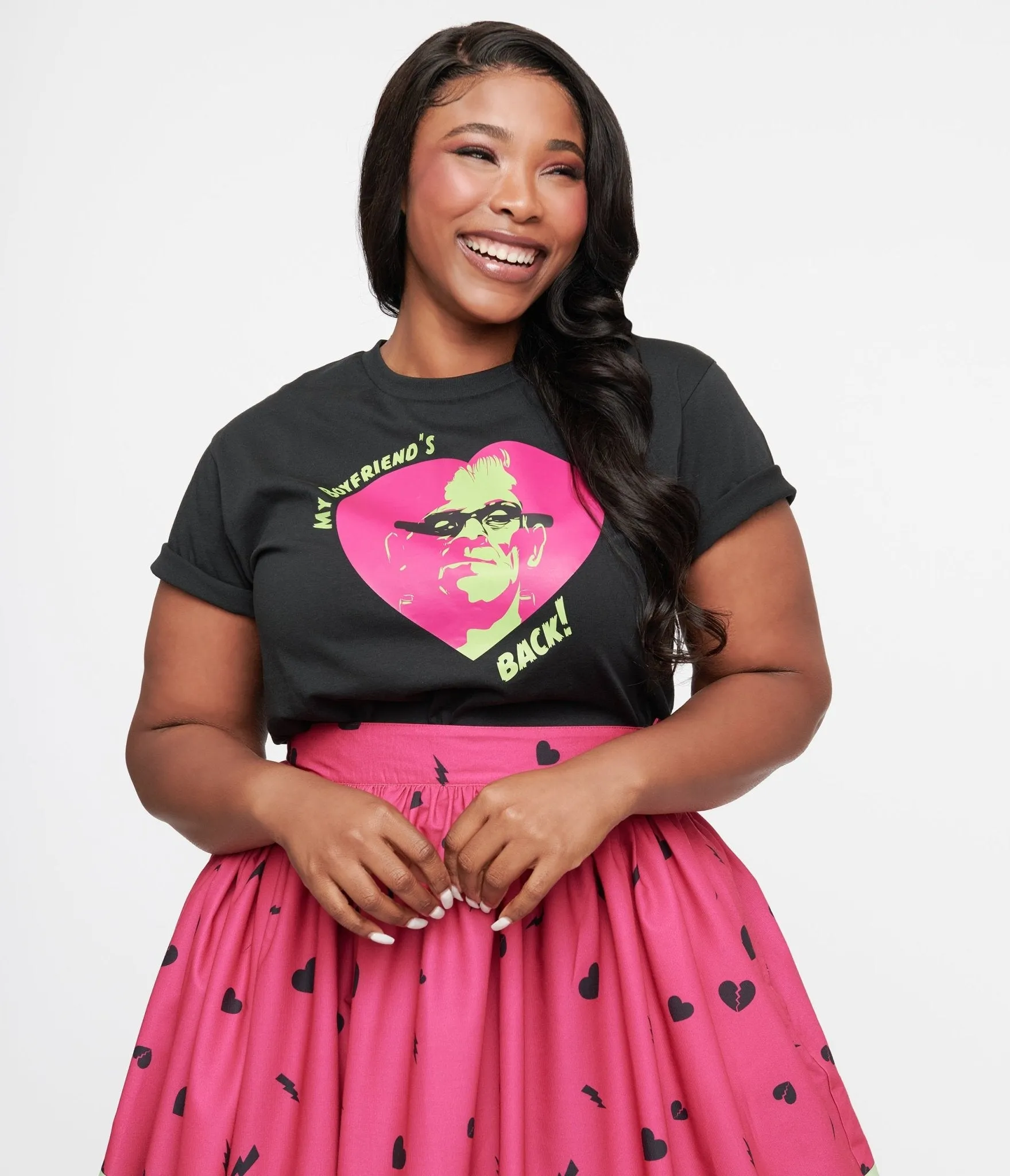 Universal Monsters x Unique Vintage Black My Boyfriends Back Unisex Graphic Tee sold by Unique Vintage