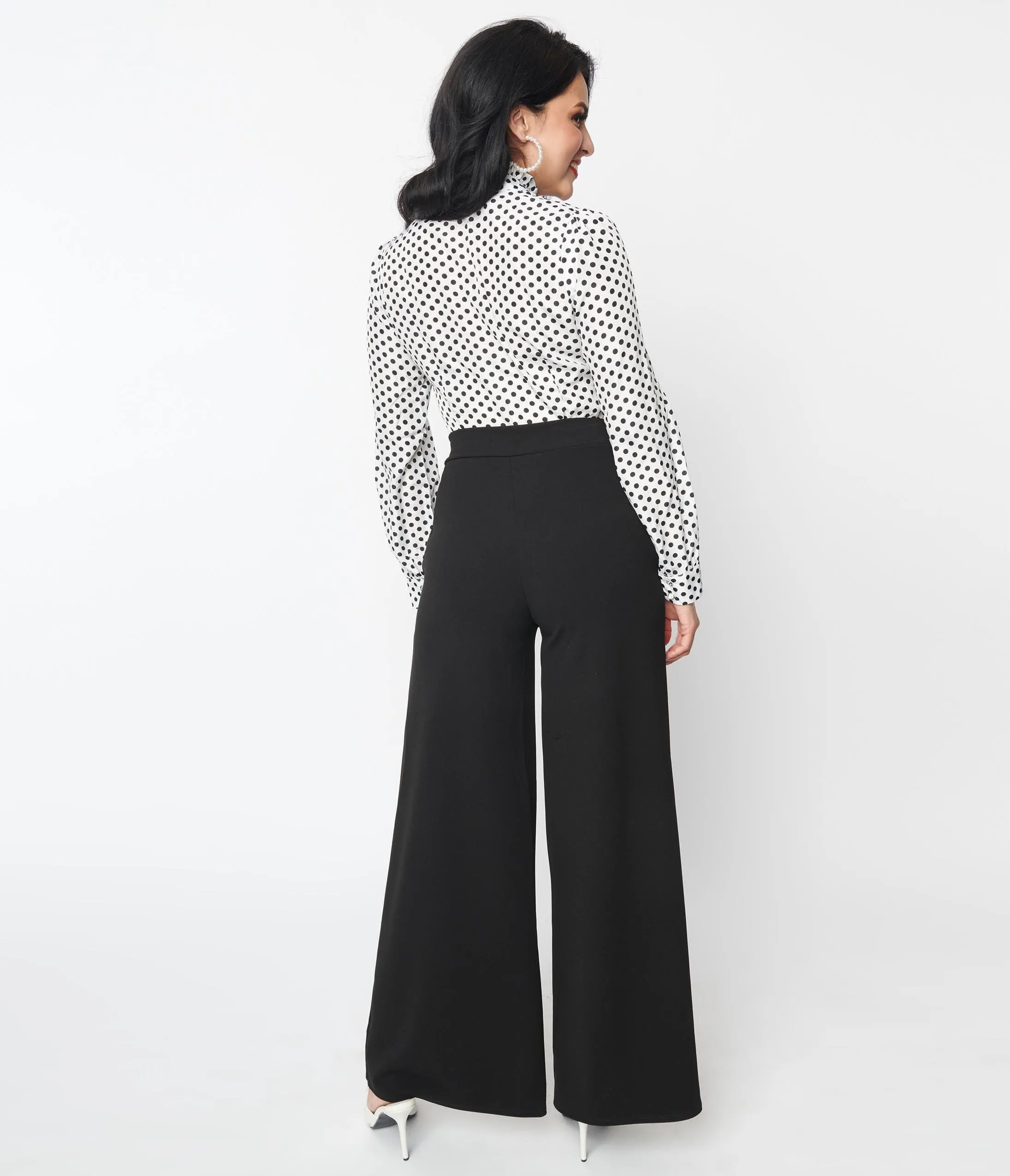 1930s Black Marlene Pants sold by Unique Vintage product image thumbnail 3