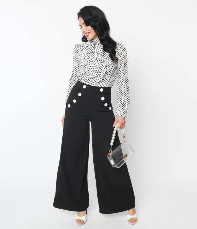 1930s Black Marlene Pants sold by Unique Vintage