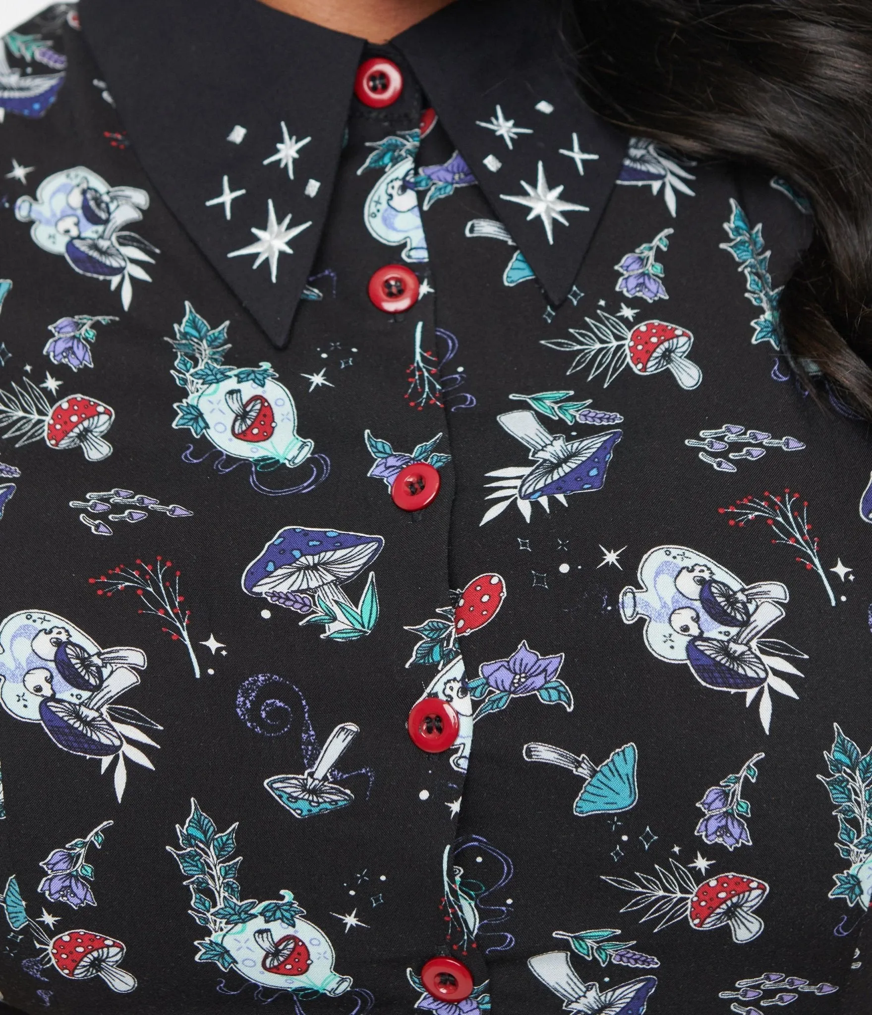 Hell Bunny Plus Size Witchy Woodland Amanita Mini Dress sold by Unique Vintage product image thumbnail 2