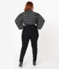 Unique Vintage Plus Size 1950s Black High Waist Rizzo Cigarette Pants sold by Unique Vintage