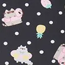 Pusheen x Unique Vintage Plus Size Pool Time Cape May Swim Bottoms sold by Unique Vintage product image thumbnail 4