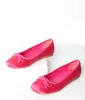 Hot Pink Bow Ballet Flats sold by Unique Vintage