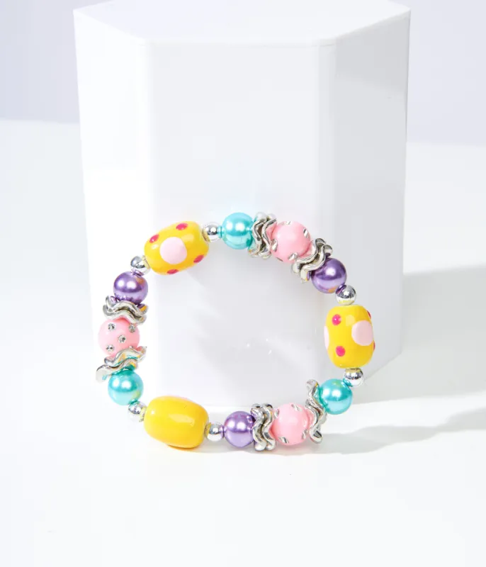 Pastel Easter Egg Bracelet sold by Unique Vintage