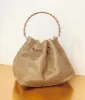 Gold Rhinestone Satchel Handbag sold by Unique Vintage