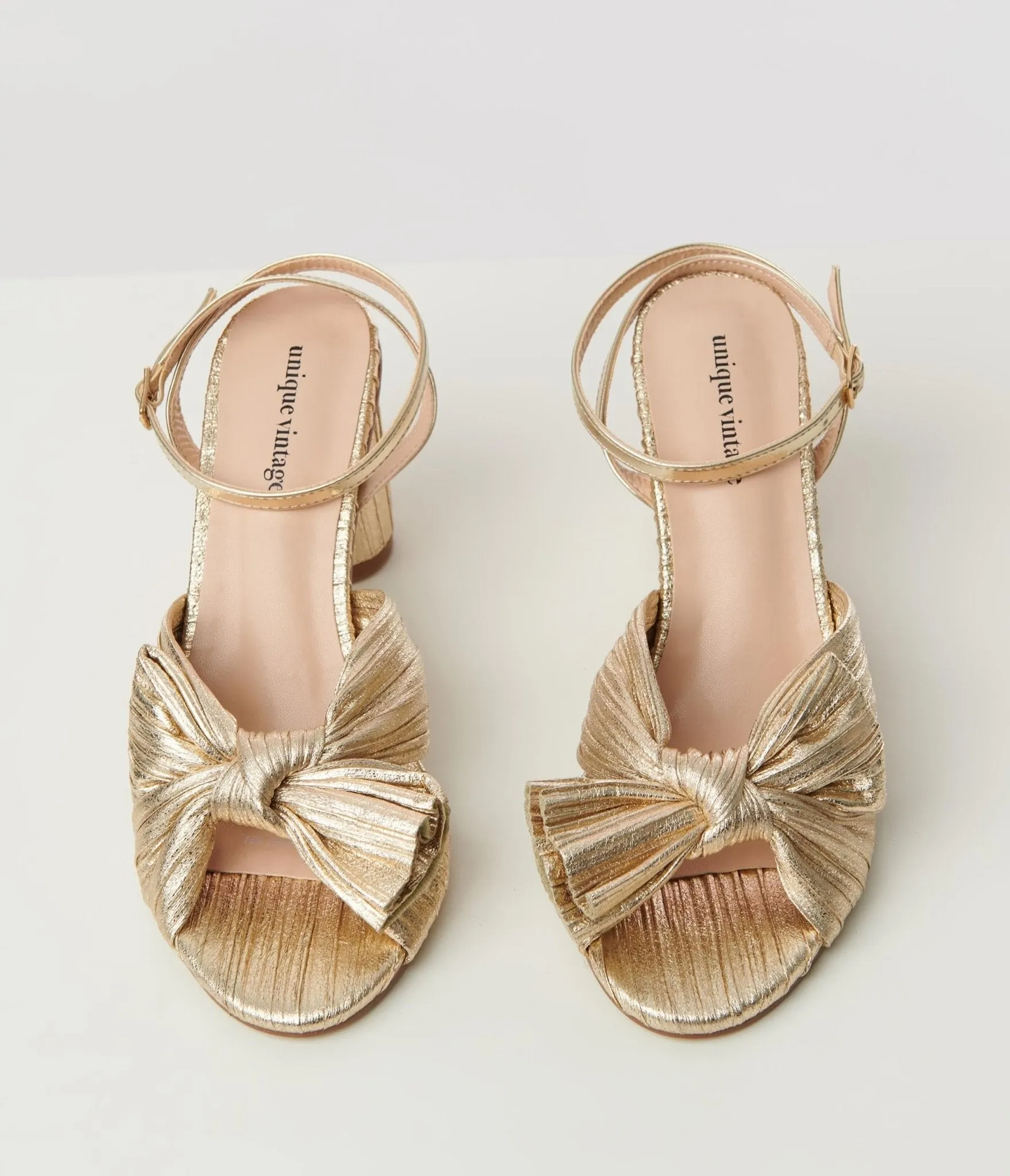 Unique Vintage Golden Slingback Bow Heel sold by Unique Vintage product image thumbnail 5