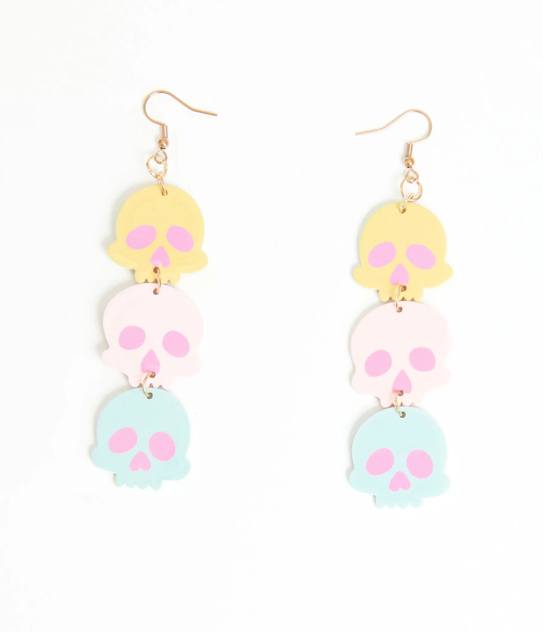 Pastel Candy Coated Skull Earrings sold by Unique Vintage product image thumbnail 2