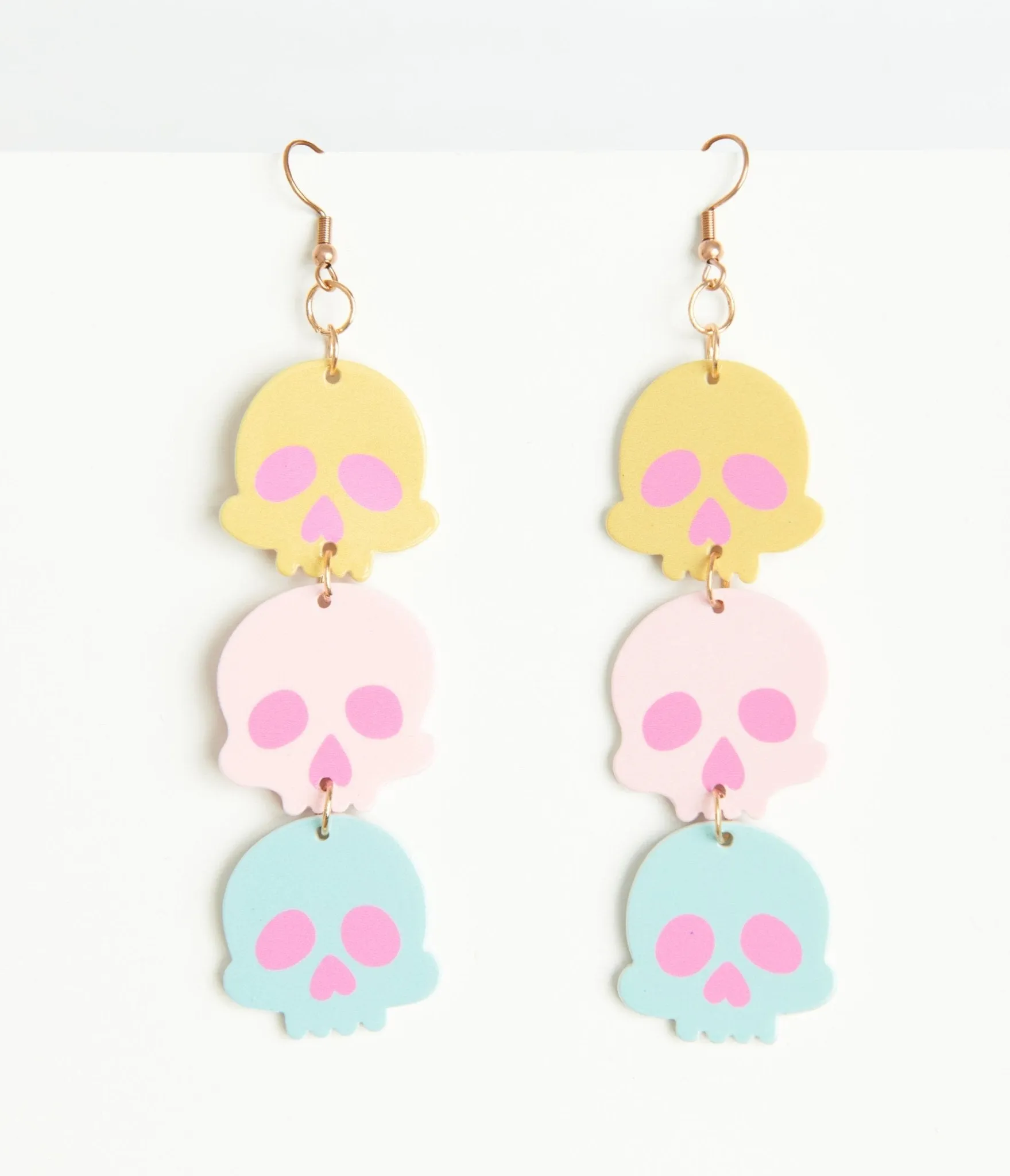 Pastel Candy Coated Skull Earrings sold by Unique Vintage product image thumbnail 3