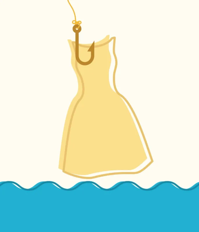 Catch of the Day - Dress sold by Unique Vintage