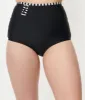 Unique Vintage Black High Waist Hatteras Swim Bottom sold by Unique Vintage