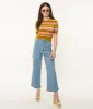 Light Blue Denim Straight Leg Jeans sold by Unique Vintage