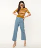 Light Blue Denim Straight Leg Jeans sold by Unique Vintage