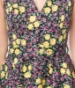 Black Floral Ria Swing Dress sold by Unique Vintage